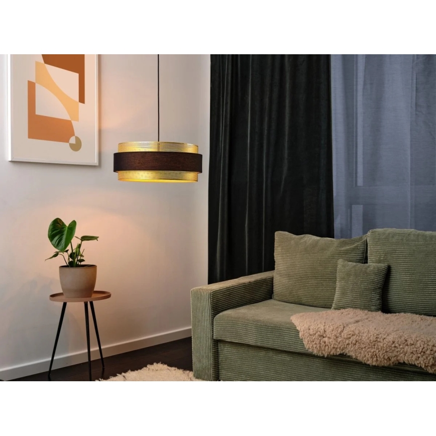 Osram - Lustr na lanku DECOR HORNET 3xE27/10W/230V pr. 50 cm černá/zlatá