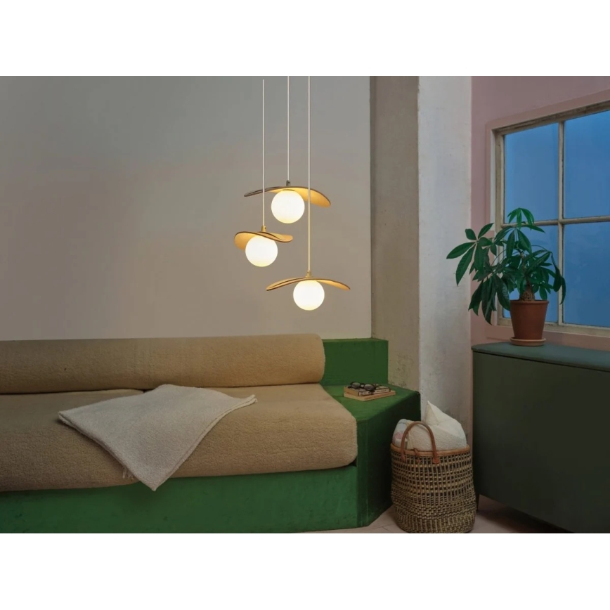 Osram - Lustr na lanku DECOR PEARL 3xG9/5W/230V béžová
