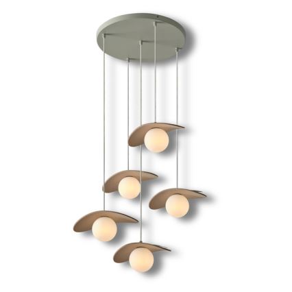 Osram - Lustr na lanku DECOR PEARL 5xG9/5W/230V béžová