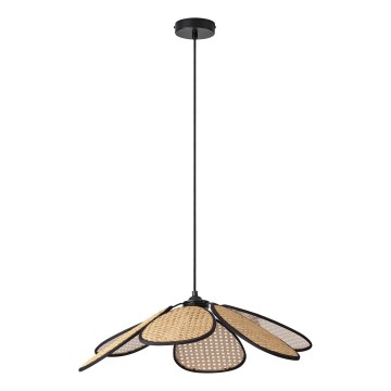 Osram - Lustr na lanku DECOR RATTAN 1xE27/15W/230V pr. 58 cm béžová/černá