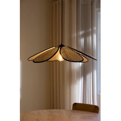 Osram - Lustr na lanku DECOR RATTAN 1xE27/15W/230V pr. 58 cm béžová/černá