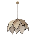 Osram - Lustr na lanku DECOR RATTAN 1xE27/15W/230V pr. 67 cm béžová/černá