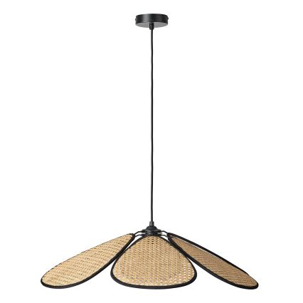 Osram - Lustr na lanku DECOR RATTAN 1xE27/15W/230V pr. 69 cm béžová/černá