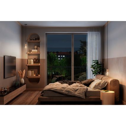 Osram - Napájecí kabel PENDULUM CYLINDER 1xE27/15W/230V dřevo