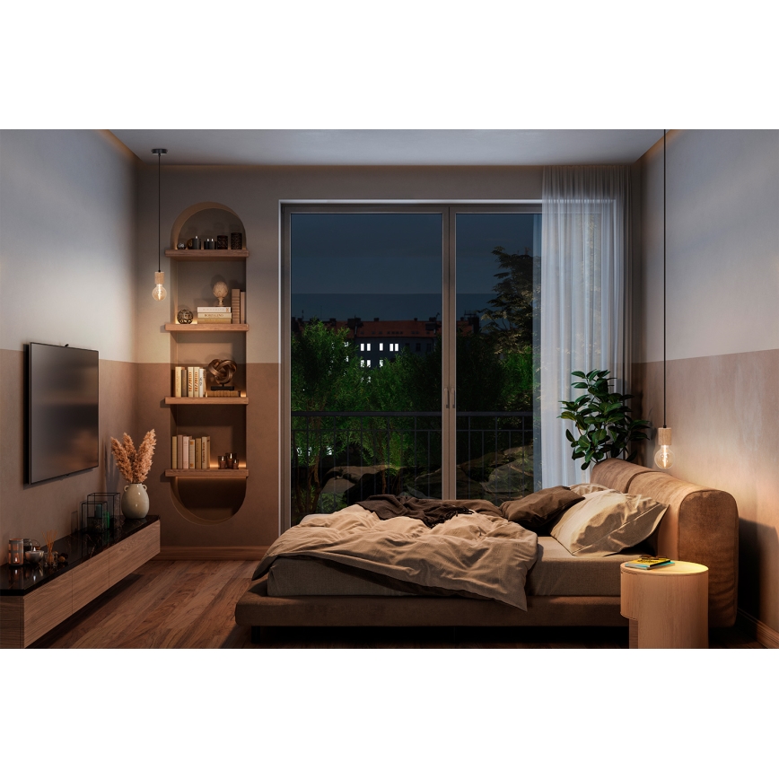 Osram - Napájecí kabel PENDULUM CYLINDER 1xE27/15W/230V dřevo