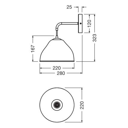 Osram - Nástěnná lampa CAMEL BELL 1xE14/5,5W/230V
