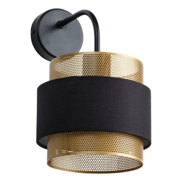 Osram - Nástěnná lampa DECOR HORNET 1xE27/10W/230V černá/zlatá