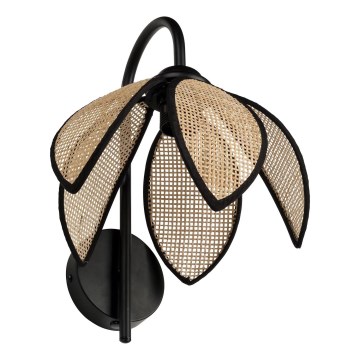 Osram - Nástěnná lampa DECOR RATTAN 1xE27/15W/230V béžová/černá
