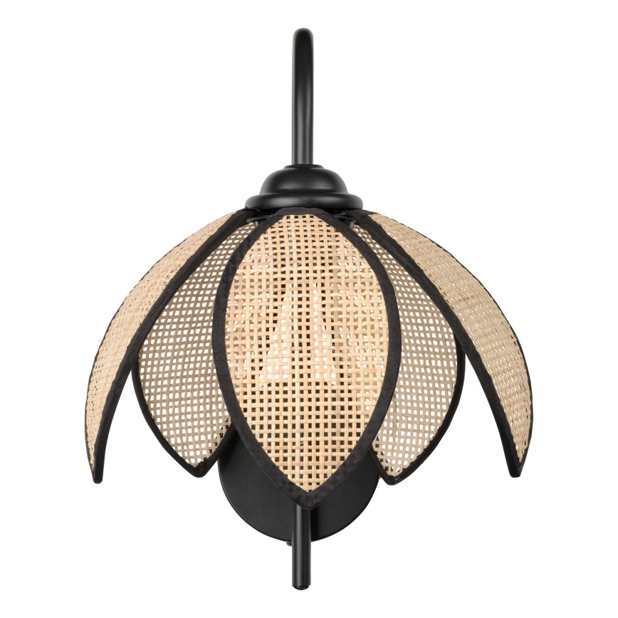 Osram - Nástěnná lampa DECOR RATTAN 1xE27/15W/230V béžová/černá