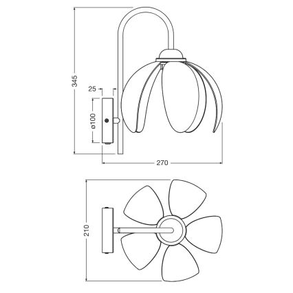 Osram - Nástěnná lampa DECOR RATTAN 1xE27/15W/230V béžová/černá