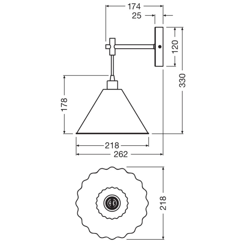 Osram - Nástěnná lampa PULP 1xE14/5,5W/230V