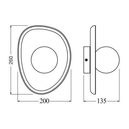 Osram - Nástěnné svítidlo ACACIA NEST 1xG9/5W/230V akácie