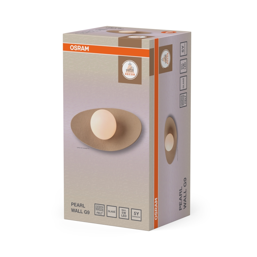 Osram - Nástěnné svítidlo DECOR PEARL 1xG9/5W/230V béžová
