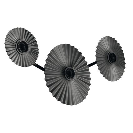 Osram - Nástěnné svítidlo PLISSEE 3xE27/15W/230V antracit
