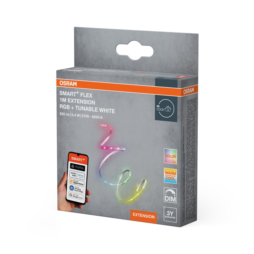 Osram - Rozšiřovací sada LED RGB+TW stmívatelného pásku SMART+ FLEX 1m LED/3,4W/24V 2700-6500K Wi-Fi