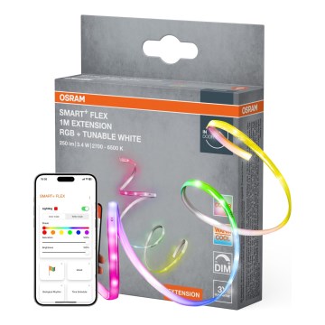 Osram - Rozšiřovací sada LED RGB+TW stmívatelného pásku SMART+ FLEX 1m LED/3,4W/24V 2700-6500K Wi-Fi
