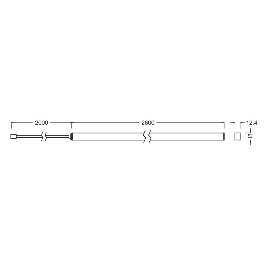 Osram - Rozšiřovací sada LED stmívatelného pásku FLEX ACOUSTIC 2,6m LED/24W/24V
