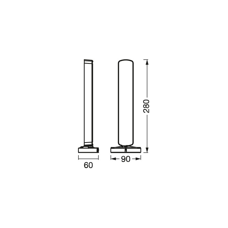 Osram - SADA 2x LED RGBW Stmívatelná stolní lampa MOOD LIGHT LED/4W/230V 2700-6500K Wi-Fi + dálkové ovládání