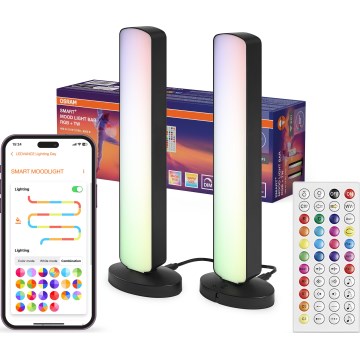 Osram - SADA 2x LED RGBW Stmívatelná stolní lampa MOOD LIGHT LED/4W/230V 2700-6500K Wi-Fi + dálkové ovládání