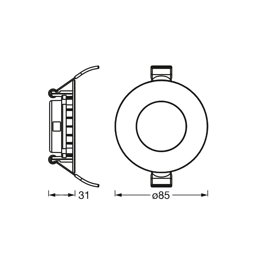 Osram - SADA 3x LED Podhledové svítidlo SLIM LED/4,5W/230V