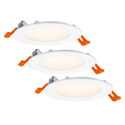 Osram - SADA 3x LED Podhledové svítidlo SPOT LED/8W/230V 3000K pr. 12 cm bílá