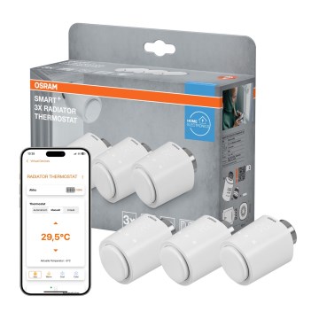 Osram - SADA 3x Termostatická hlavice SMART+ 3xAA Wi-Fi