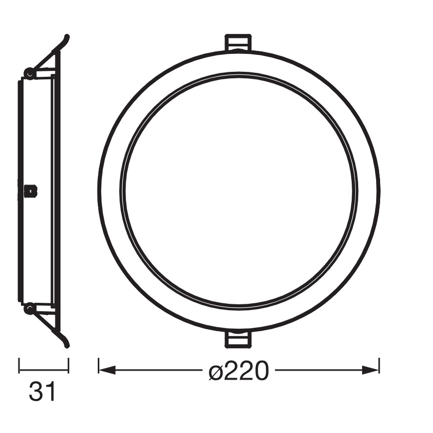 Osram - SADA 6x LED Podhledové svítidlo ESSENTIAL LED/18W/230V 4000K pr. 22 cm bílá
