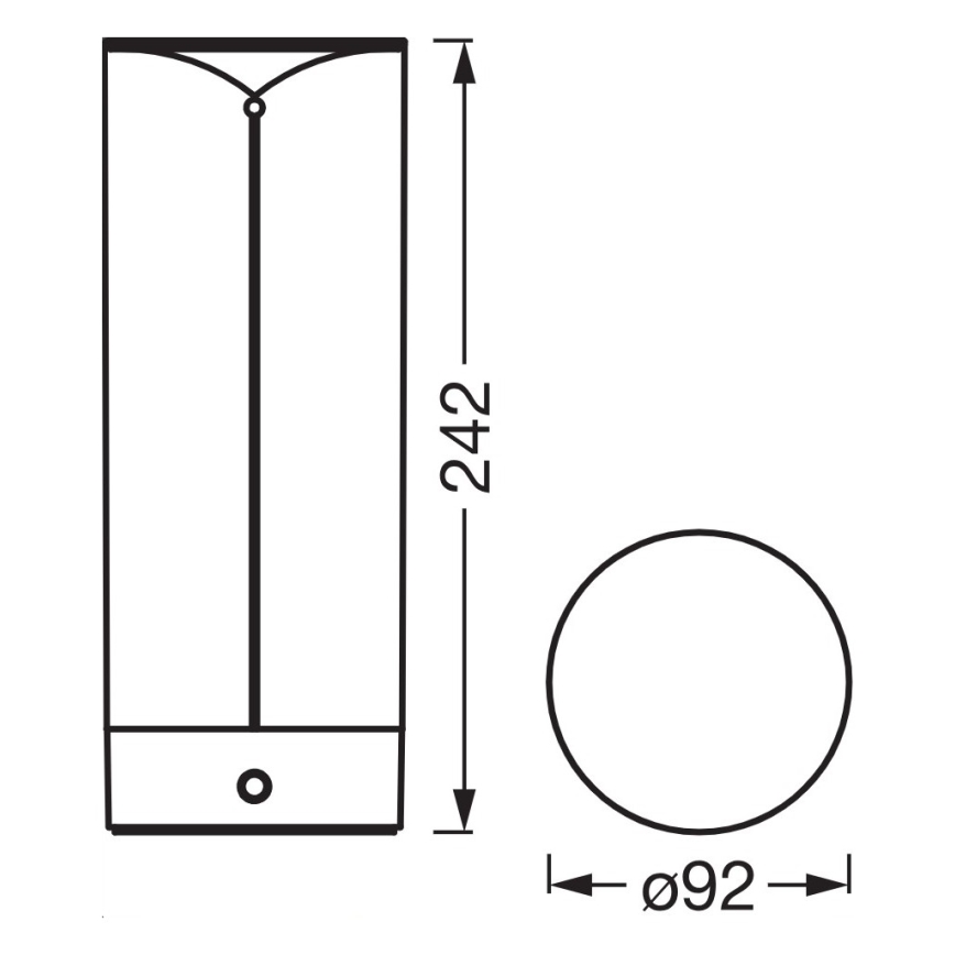 Osram - LED Stmívatelná dotyková venkovní stolní lampa ENDURA STYLE LED/1,5W/5V 2500 mAh USB IP54 antracit