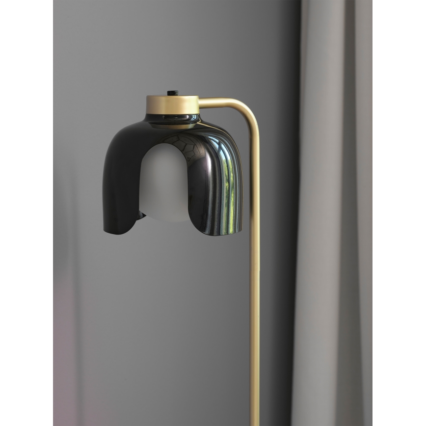 Osram - Stojací lampa DECOR COROLLE 1xE27/15W/230V černá/zlatá