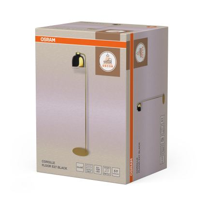 Osram - Stojací lampa DECOR COROLLE 1xE27/15W/230V černá/zlatá