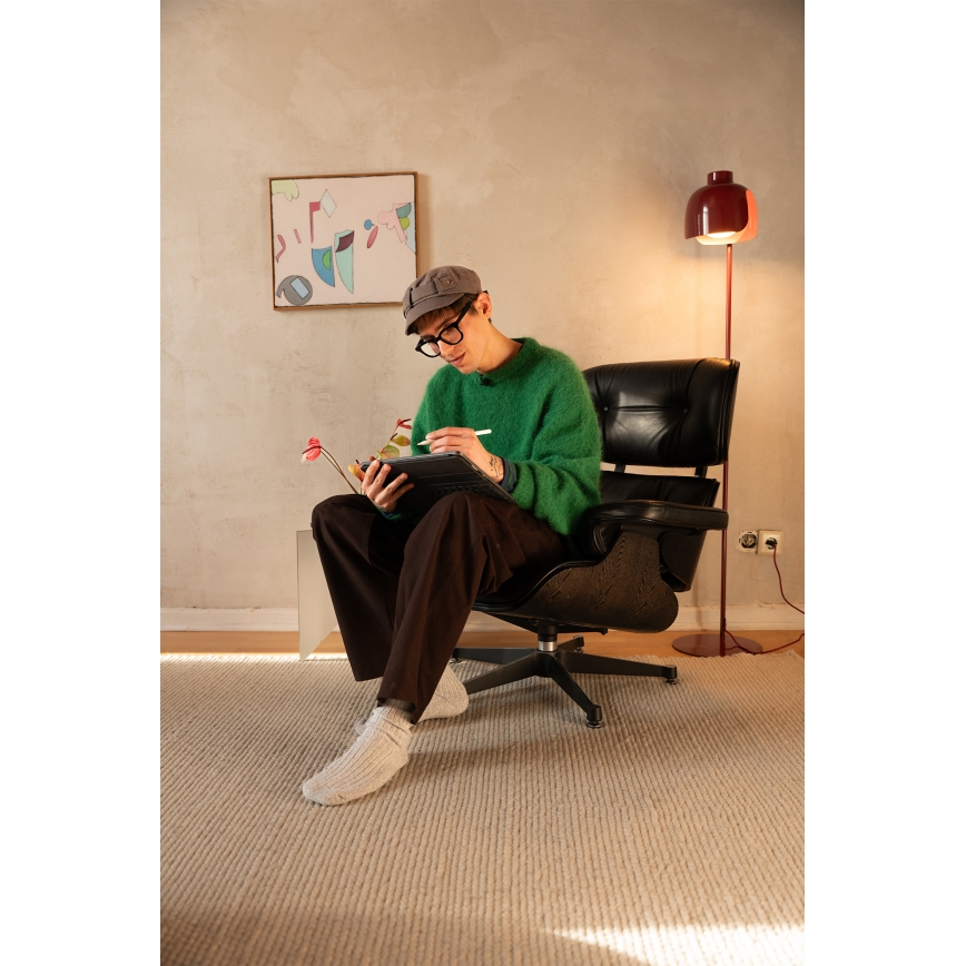 Osram - Stojací lampa DECOR COROLLE 1xE27/15W/230V červená