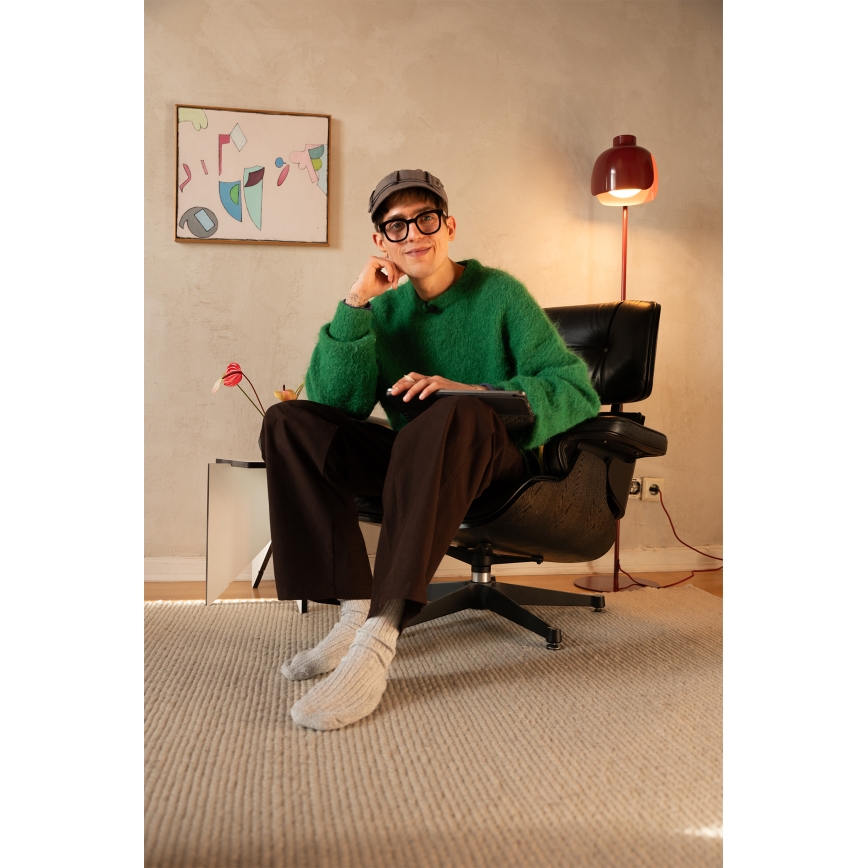 Osram - Stojací lampa DECOR COROLLE 1xE27/15W/230V červená