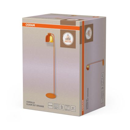 Osram - Stojací lampa DECOR COROLLE 1xE27/15W/230V oranžová