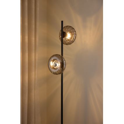 Osram - Stojací lampa DECOR SMOKE 2xE14/12W/230V černá/kouřová šedá