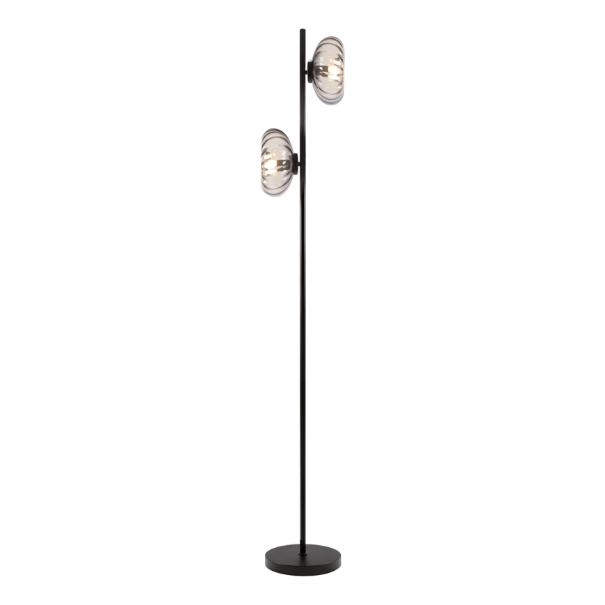 Osram - Stojací lampa DECOR SMOKE 2xE14/12W/230V černá/kouřová šedá