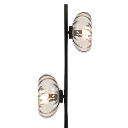 Osram - Stojací lampa DECOR SMOKE 2xE14/12W/230V černá/kouřová šedá