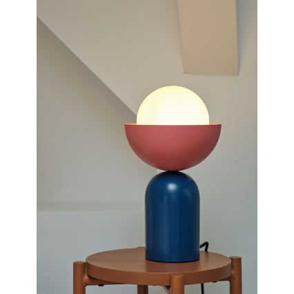 Osram - Stolní lampa DECOR BOWL 1xE14/25W/230V modrá/růžová