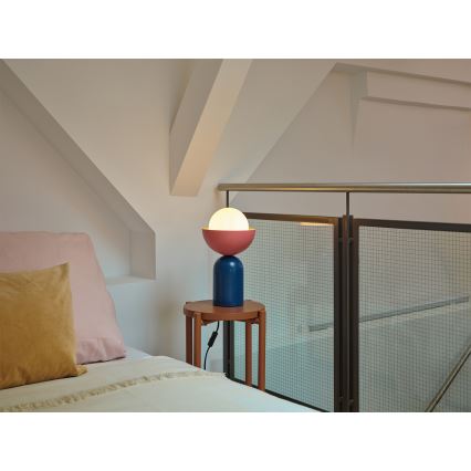 Osram - Stolní lampa DECOR BOWL 1xE14/25W/230V modrá/růžová