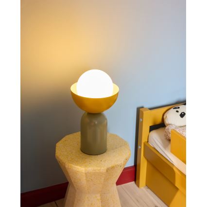 Osram - Stolní lampa DECOR BOWL 1xE14/25W/230V zelená/žlutá