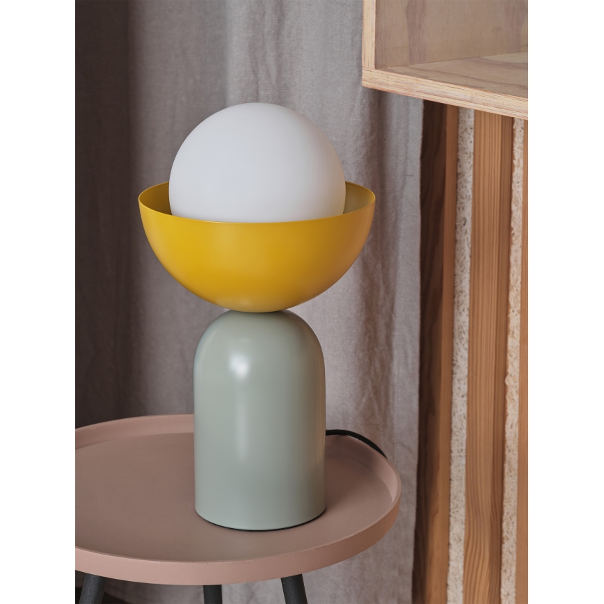 Osram - Stolní lampa DECOR BOWL 1xE14/25W/230V zelená/žlutá