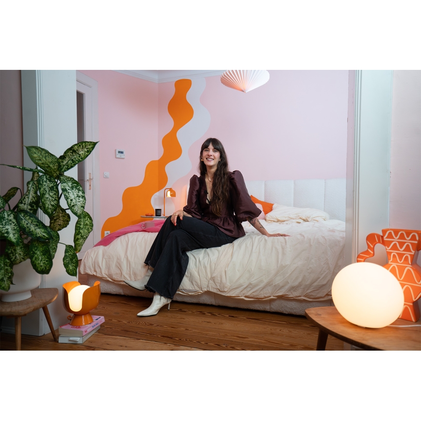 Osram - Stolní lampa DECOR COROLLE 1xG9/20W/230V oranžová