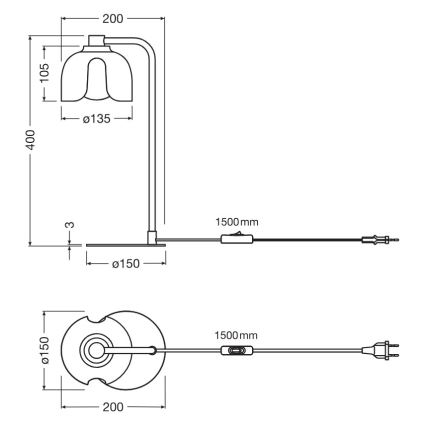 Osram - Stolní lampa DECOR COROLLE 1xG9/20W/230V zelená