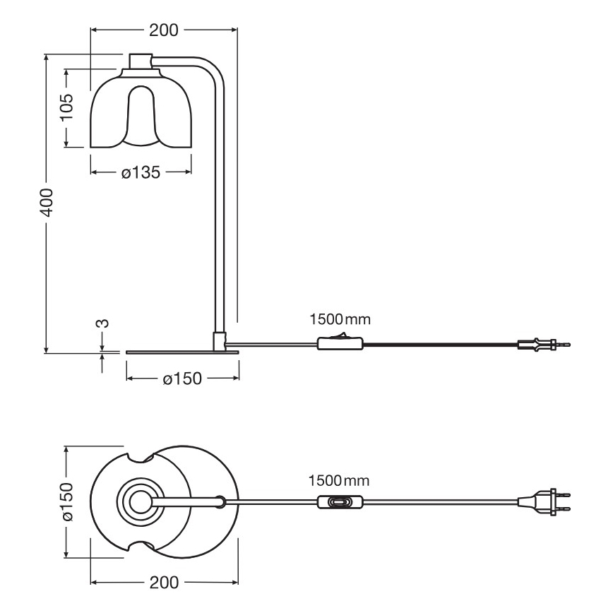 Osram - Stolní lampa DECOR COROLLE 1xG9/20W/230V zelená