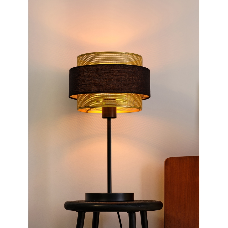 Osram - Stolní lampa DECOR HORNET 1xE27/10W/230V černá/zlatá