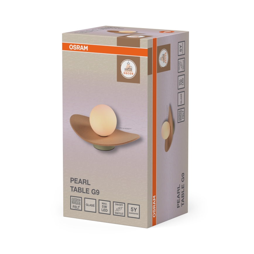 Osram - Stolní lampa DECOR PEARL 1xG9/5W/230V béžová