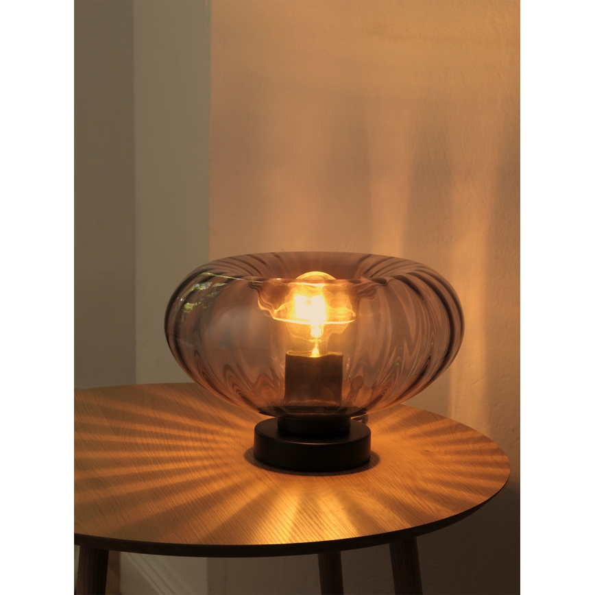 Osram - Stolní lampa DECOR SMOKE 1xE27/12W/230V černá/kouřová šedá