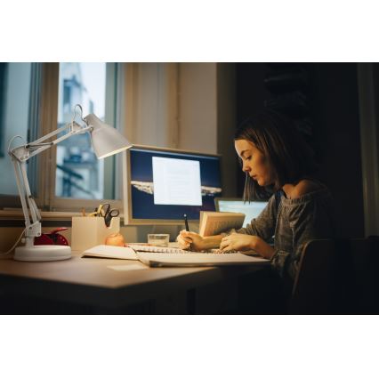 Osram - Stolní lampa DESK LINE 1xE27/11W/230V bílá