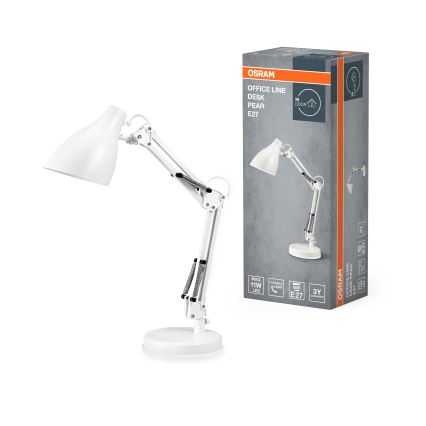 Osram - Stolní lampa DESK LINE 1xE27/11W/230V bílá