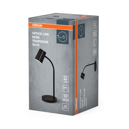 Osram - Stolní lampa DESK LINE 1xGU10/9W/230V černá