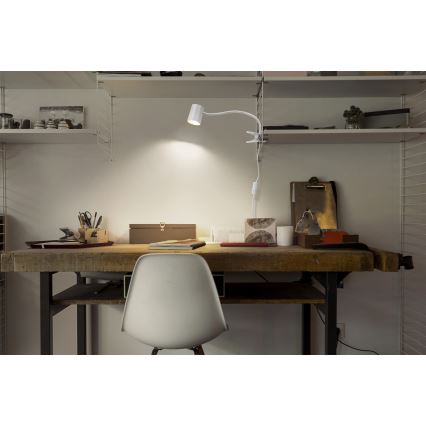 Osram - Stolní lampa s klipem DESK LINE 1xGU10/9W/230V bílá